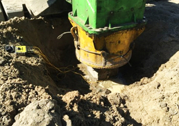 Fixed Sensor on pile head